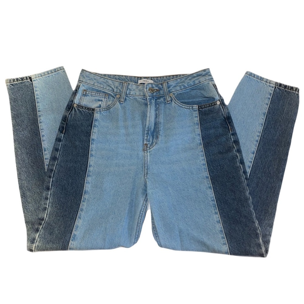 Forever 21 Unique Patchwork Denim Jeans